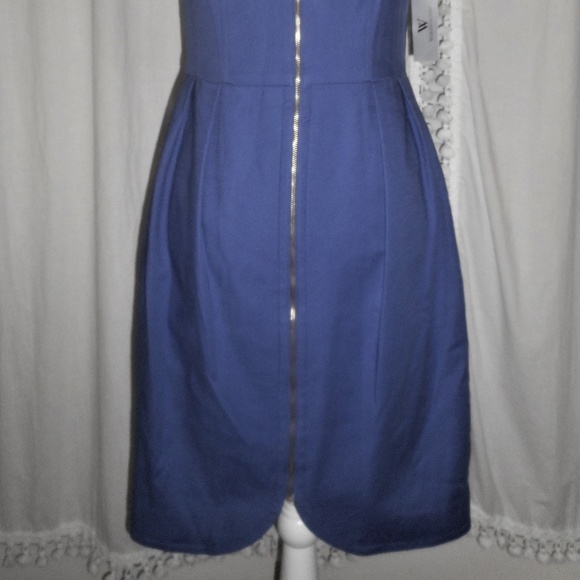 Worthington Blue Zipper Front Sheath Dress NWT 6P - Picture 6 of 8